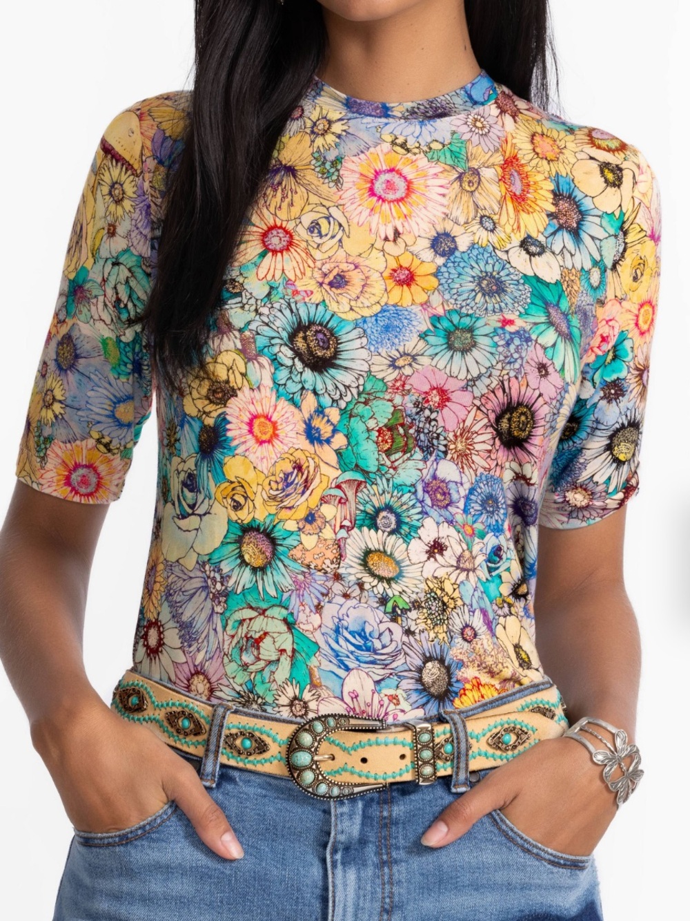 THE JANIE FAVORITE FITTED ELBOW SLEEVE TEE